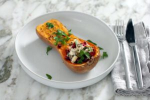 Gef Llter Butternut K Rbis Mit Feta Und Granatapfelkernen Sch Ner Tag