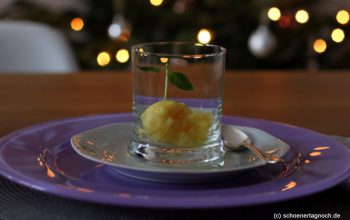 Orangen-Zimt-Sorbet mit Sternanis und Gin [Weihnachts-Menü]