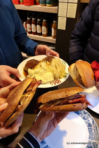 Pastrami-Sandwich in der Metzgerei Brath in Karlsruhe