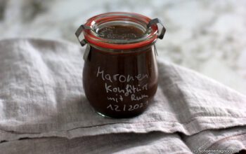 Selbstgemachte Maronen-Vanille-Konfitüre mit Rum [Geschenke aus der Küche]