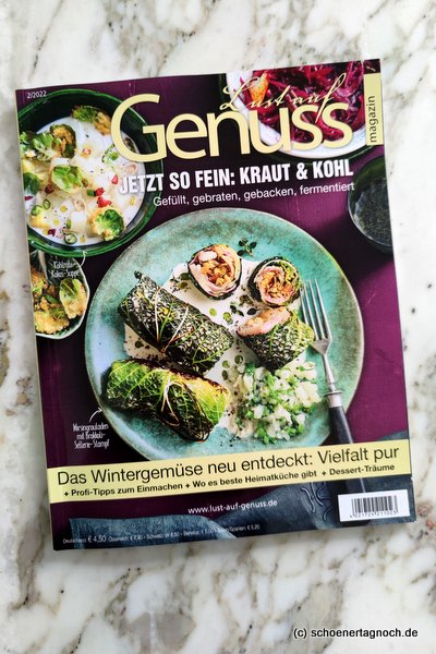 Kochzeitschrift "Lust auf Genuss" mit Schwerpunkt "Kraut & Kohl"