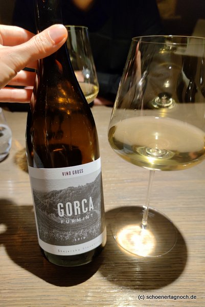 Wein im Restaurant TIAN in Wien: Furmint vom Weingut Gross in Slowenien