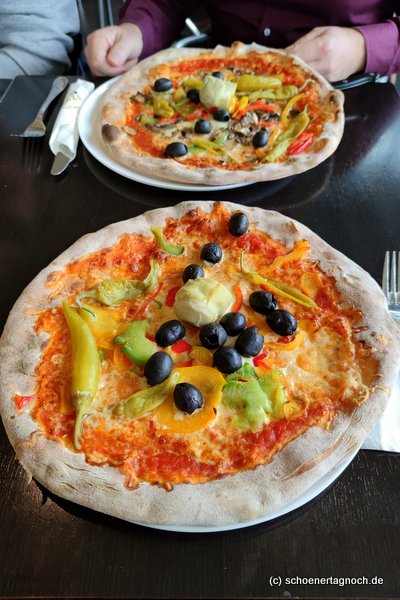 Pizza Vegetaria im Paparazzi in Karlsruhe