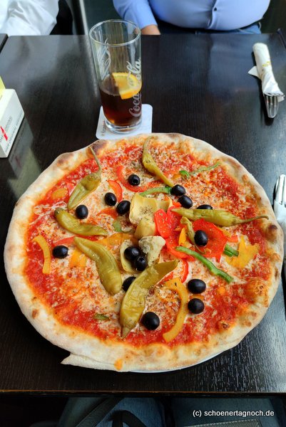 Pizza Vegetaria im Paparazzi in Karlsruhe